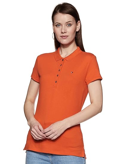 tommy hilfiger polo orange