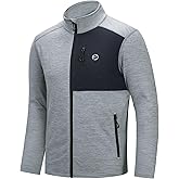 Outdoor Ventures Men‘s Track Jackets Lightweight Athletic Jackets Full Zip Casual Coat Workout Running Jacket for Cycling