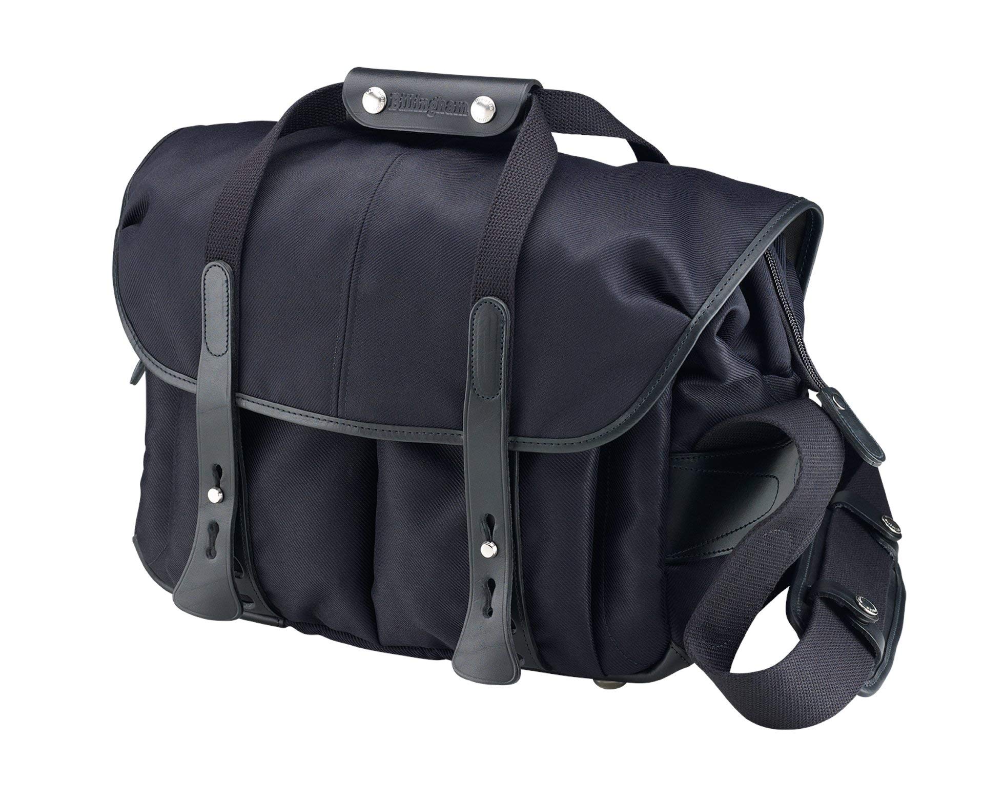 Billingham 307 Black FibreNyte Camera Bag with Black Leather Trim