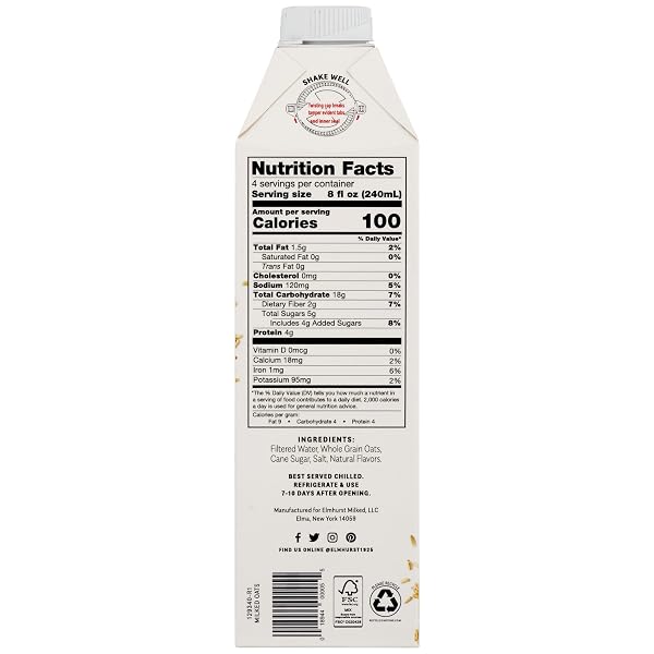 ELMHURST MILKED OATS, 32 FZ