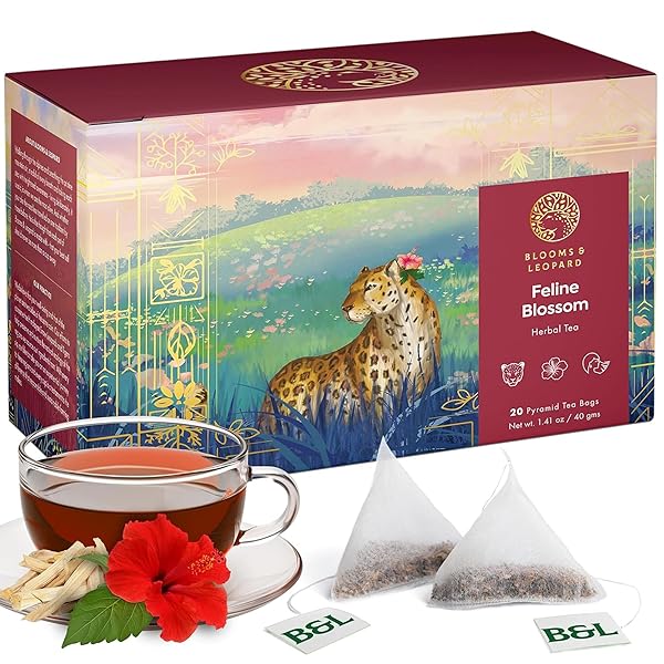 BLOOMS & LEOPARD PREMIUM HERBAL TEA BAGS –...