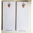 GERANIUMS Refrigerator Notepads - SET OF TWO PADS