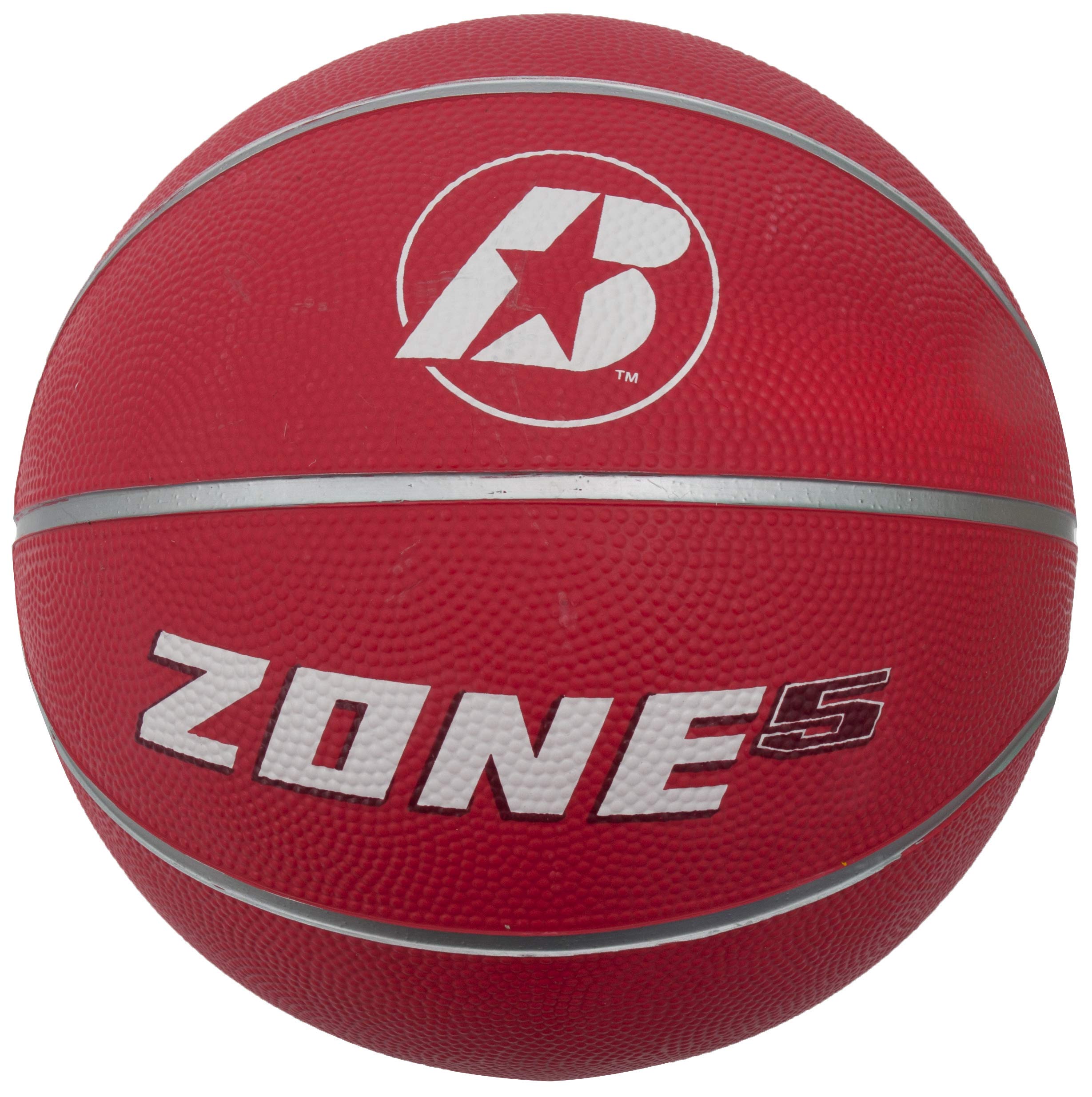 Baden Unisex Zone Basketball 5, Red, Size 5