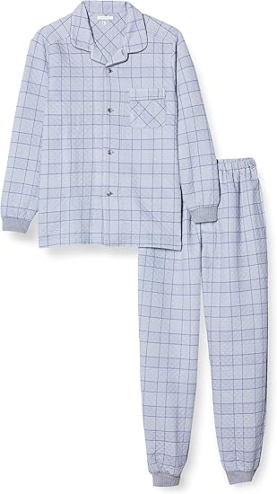 Amazon グンゼ パジャマ Kaiminnavi快眠ナビ 袖口 足口絞り 長袖長パンツ ダイヤキルト Gm4128 メンズ グレー 日本 S 日本サイズs相当 パジャマ 通販