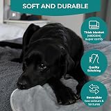 The Happy Dog Company 100% Waterproof Fleece Dog Blanket 100x120cm Grey view 3