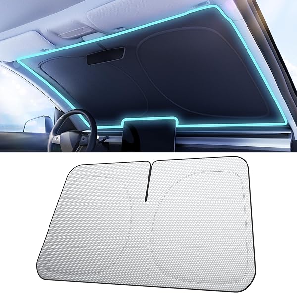 NMOISS CAR WINDSHIELD SUN SHADE [DOT MATRIX REFLECTIVE...