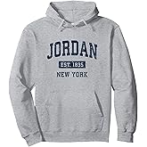 Jordan New York NY Vintage Athletic Sports Design Pullover Hoodie