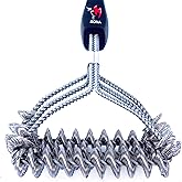 Kona Safe/Clean Grill Brush - Bristle Free BBQ Grill Brush for Outdoor Grill- 100% Rust Resistant Stainless Steel Barbecue Gr