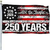 NASIAN 250 Year American Anniversary Flag 250th Anniversary Usa Flag Patriotic 4th of July We The People 1776 Yard Flags For Outside 3x5 Ft House Outdoor Banner Decorations