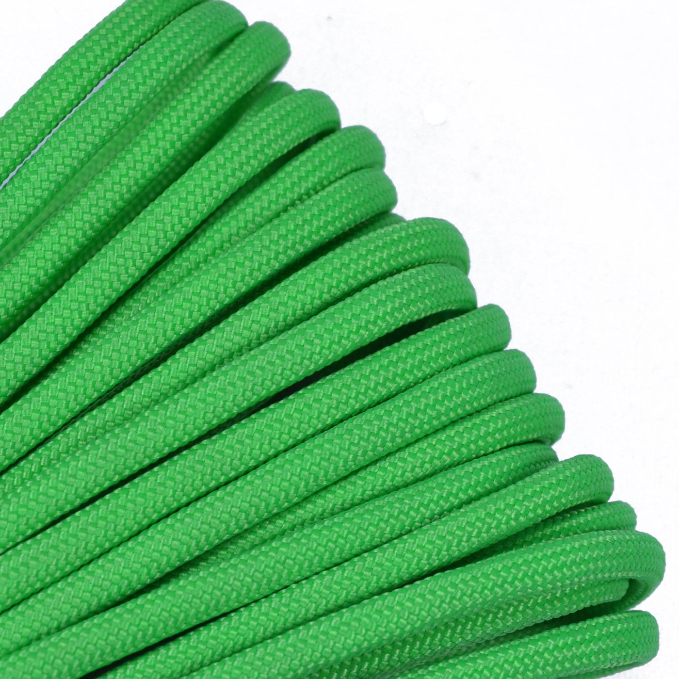 Neon Green Mil-Spec Commercial Grade 550lb Type III Nylon Paracord - 50 Feet