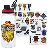 Harry Potter Quidditch 32-Ounce Twist Spout Plastic Water Bottle Jug And Sticker Set From The Wizarding World