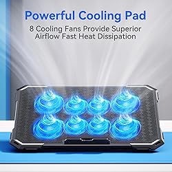 ICE COOREL Laptop Cooling Pad with 8 Cooling