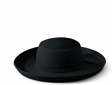 womens black brimmed hat