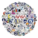 100pcs Space Stickers Pack for Water Bottles, NASA