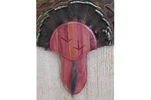 The Taxidermists Woodshop Cedar Carved Turkey Mounting Kit with Beard Plate -02