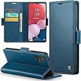 Samsung Galaxy A13 4G/5G Wallet Case with [RFID Blocking] Card Holder Magnetic Kickstand,Leather Flip Protective Case Wallet for Samsung Galaxy A13 4G/5G 6.5 Inch-Blue