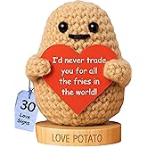 Gift for Husband, Boyfriend | Tiny Potato with 30 Cute & Romantic Signs | Funny Couples Anniversary Present for Men | Valentine Present Idea for Husband Boyfriend | Valentines Day Gifts for Him