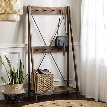 Eden Bridge Designs Garderobenständer, Massivholz, Braun, 84.46 x 46.36