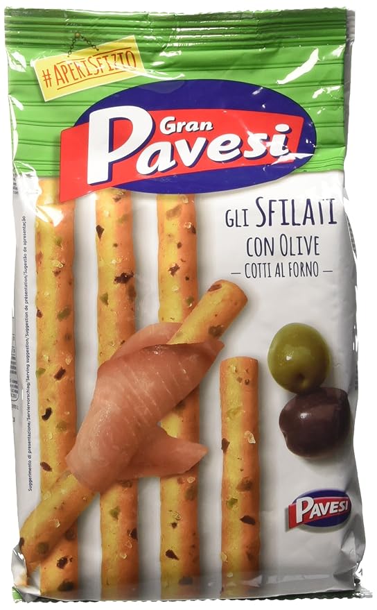 title=Gran Pavesi Grissini Gli Sfilati alle Olive, 200 gr
