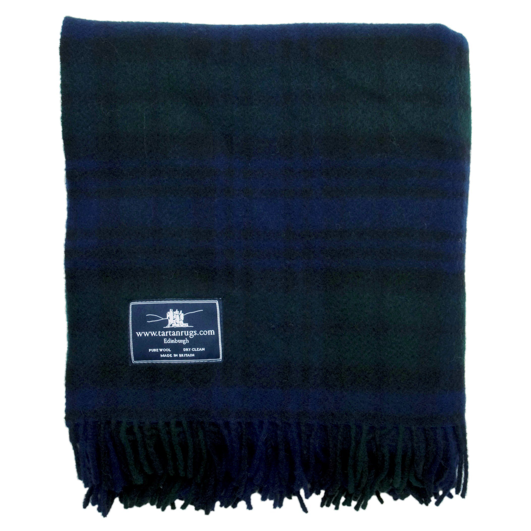 Tweedmill Textiles Black Watch Tartan Premium Wool Travel Rug