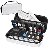 YOREPEK Golf Glove Holder with Removable Glove Shaper, Golf Valentines Gift, Protective Hard Shell Golf Accessories Case Bag with 2 Dividers Fits Balls, Tees, Markers, Cool Gifts for Golfers