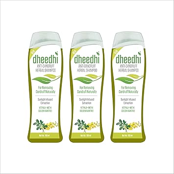 dhathri Anti-Dandruff Herbal Shampoo, 100 ml (Pack of 3)