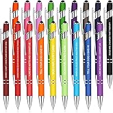 Gueevin 18 Pcs Funny Dog Pens Assorted Colored Cute Dog Lovers Pens Black Ink Ballpoint Funny for Adults for Writing Women Doggy Puppy Coworkers Christmas Office Vet Tech Week Gifts