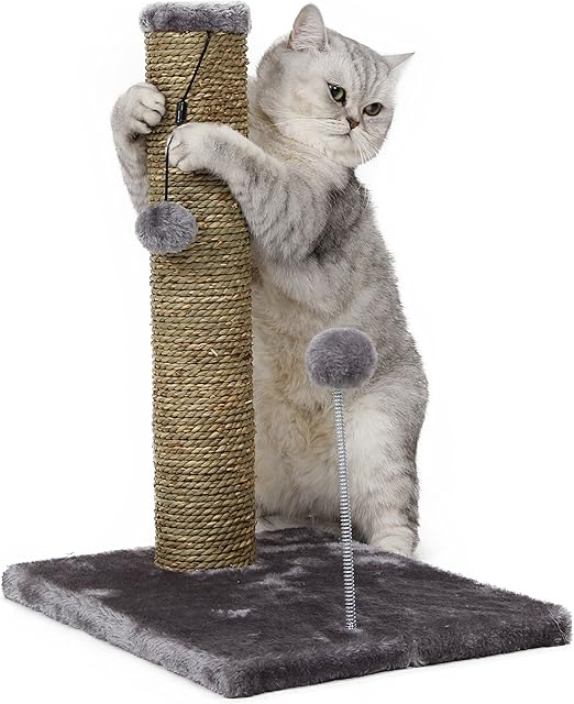 Cat Craft 32 Tall Seagrass Scratching Post Walmart Com Walmart Com
