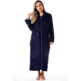 Just Love Plush Zipper Lounger Solid Robe