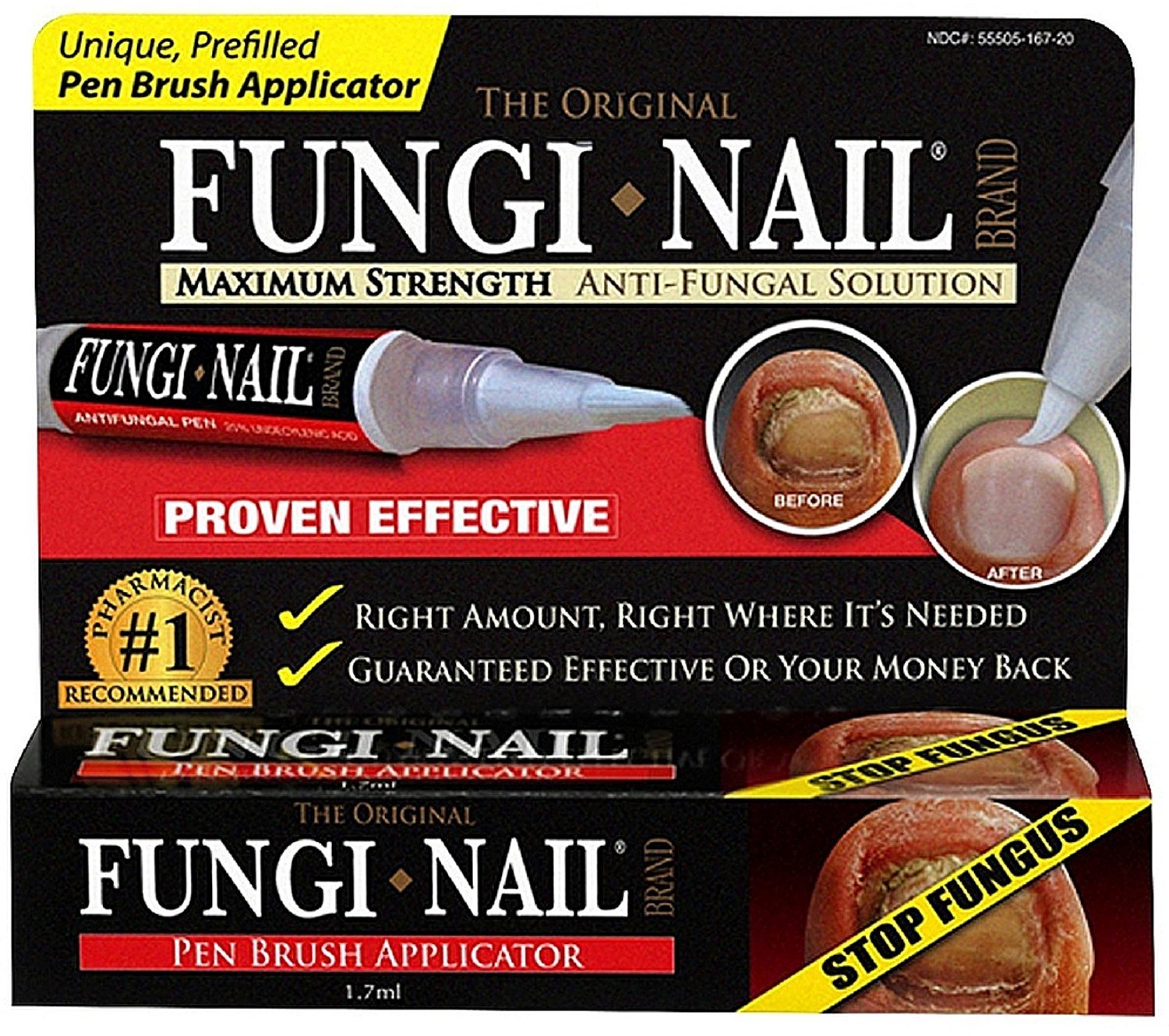 Fungi Nail Pen Appl Carto Size 1ct Fungi Nail Pen Applicator Carton(Pack of 2) : Nail Fungicides : Beauty