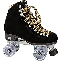 Moxi Skates - Panther - Fun and Fashionable Womens Roller Skates | Black Suede
