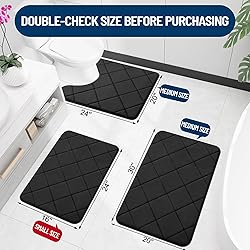 OLANLY Memory Foam Bath Mat 36x24, Ultra Soft and