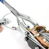 Toolzone 4 Ton Cable Puller Manual Winch Long Handle Ratchet 2m Cable view 8