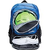 Athletico Youth Soccer Bag - Soccer Backpack & Bags for Basketball, Volleyball & Football | Includes Separate Cleat and Ball Compartment
