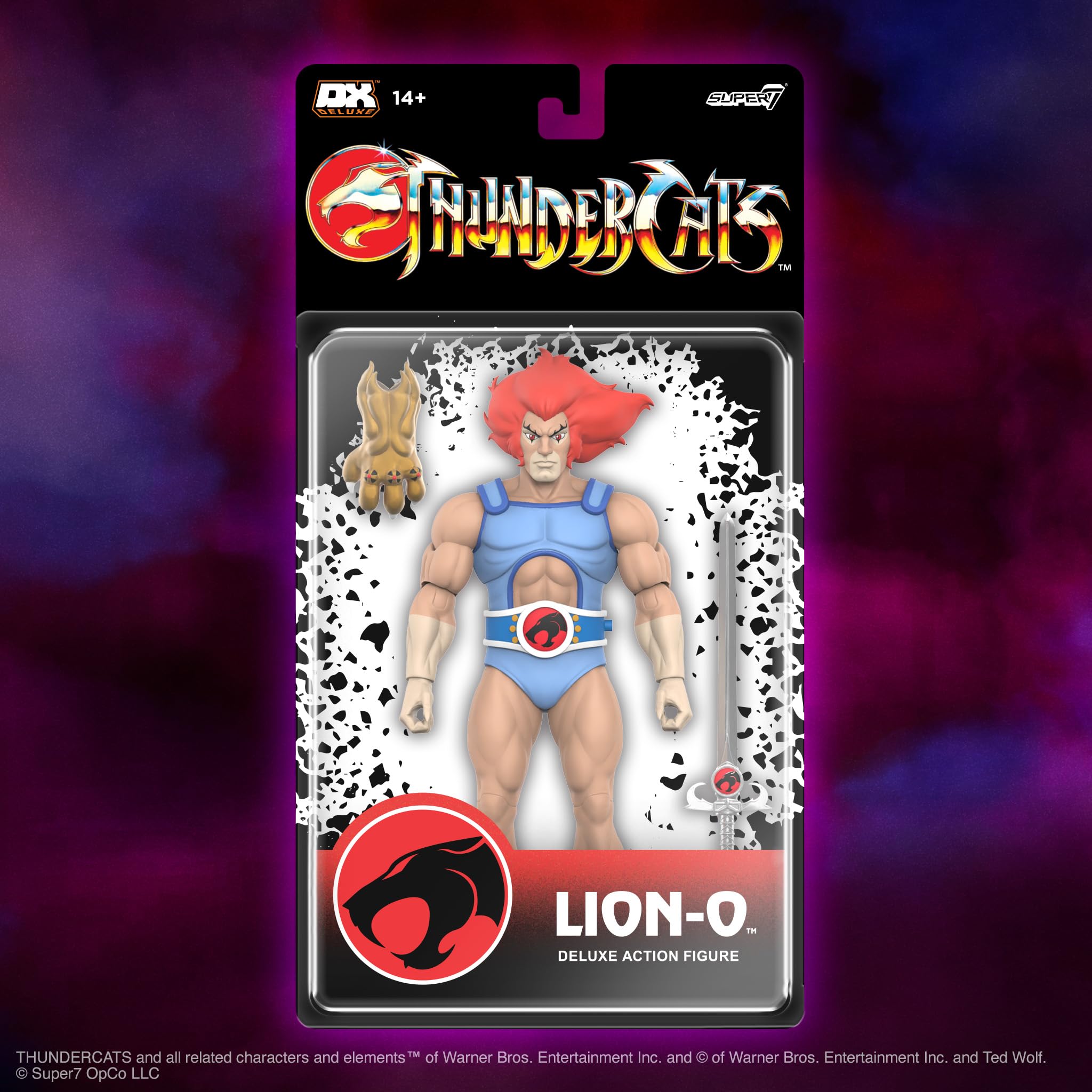 Super7 Deluxe Thundercats Lion-O - Figura de acción Thundercats de 7 con accesorios Coleccionables de dibujos animados clásicos y juguetes retro Super7 Deluxe Thundercats Lion-O - Figura de acción Thundercats de 7 con accesorios Coleccionables de dibujos animados clásicos y juguetes retro