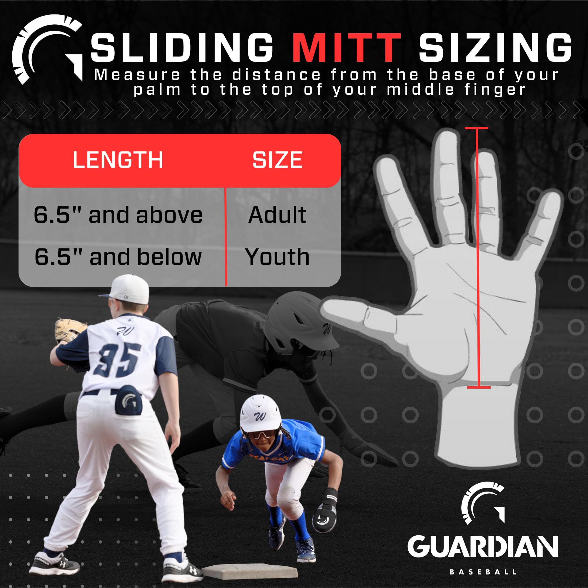Guardian Baseball Sliding Mitt Softball Sliding Guard Protective