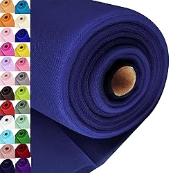 Navy Blue Tulle Fabric Roll Spool Bolt