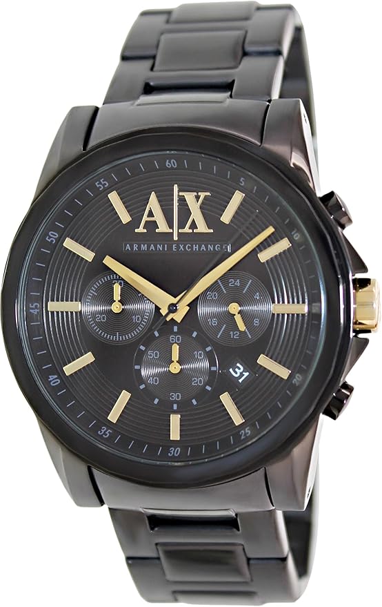 Armani Exchange Men's AX2094 Black StainlessSteel Quartz Watch with