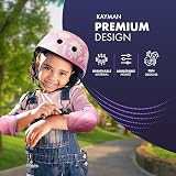 KAYMAN Kids Bike Helmet Set 48-54cm 3-12 Yrs Boys Girls Cycling Scooter Safety view 3