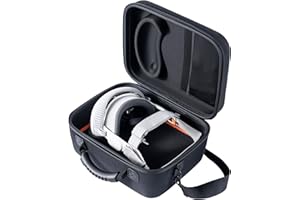 TUSIIPAW Carrying Case Compatible with Apple Vision Pro and Accessories, Portable Case for Travel and Home Storage (Classic Black)