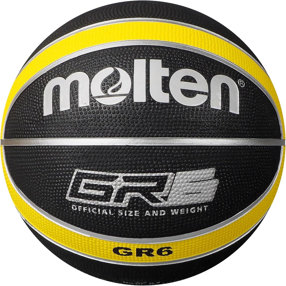 Molten BGR6-VY Premium Rubber Basketball Dark Yellow Black Size 6