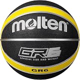 Molten BGR6-VY Premium Rubber Basketball Dark Yellow Black Size 6