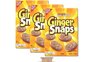 Tribeca Curations | Ginger Snaps Value Pack | Bundled by Tribeca Curations | 1 Pound Box | Pack of 3