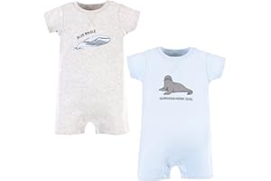 Touched by Nature baby-boys Organic Cotton Rompers