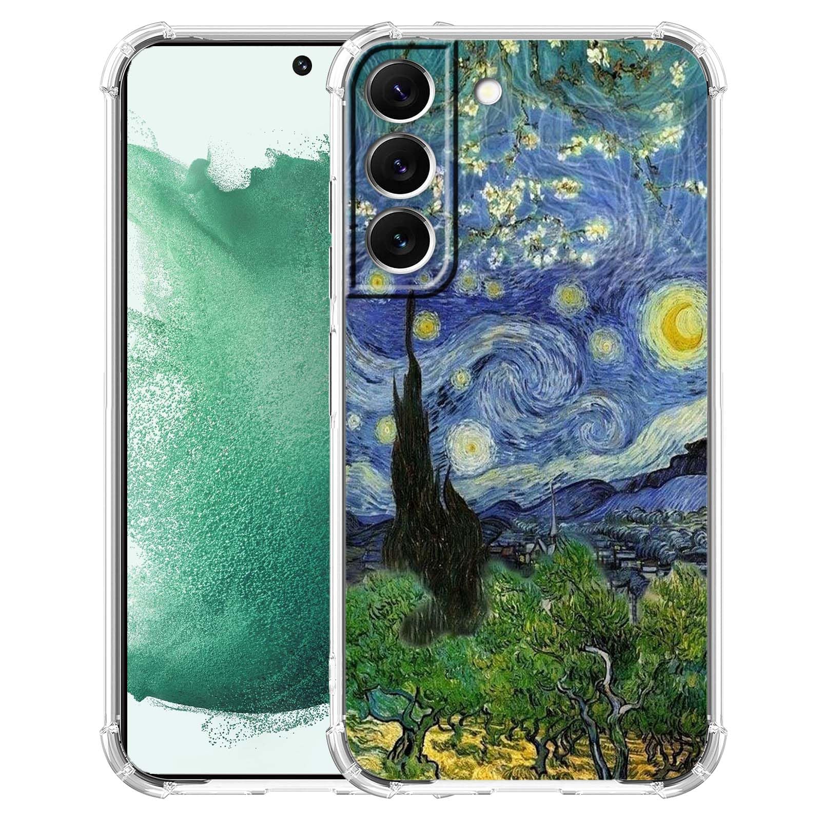 Photo 1 of AOSSXIN Van Gogh Paintings Case for Samsung Galaxy S22+,Van Gogh Artworks Collage,Trendy Cool Shockproof TPU Bumper Case for Galaxy S22 Plus