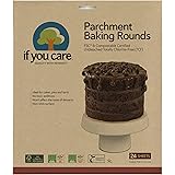 If You Care Parchment Paper Rounds for Baking Cakes, Pies, Tarts – Pack of 24 Circle Liners - Unbleached, Chlorine Free, Grea