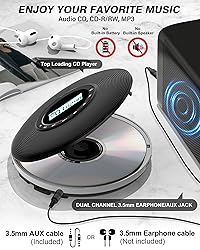 Sunoony Walkman CD Player,Portable CD Player for