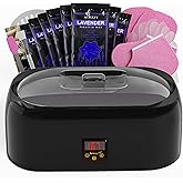 Achzzy 4000ml Paraffin Wax Machine for Hand and Feet - Professional Wax Warmer with 200W Thermal Core, LED Real-time Temp Control & 167°F Rapid Melting, Intense Hydration with Hand Wax Paraffin Bath