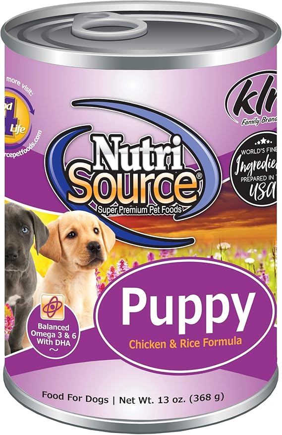 Nutrisource Puppy Chicken & Rice Case of Canned Dog Food