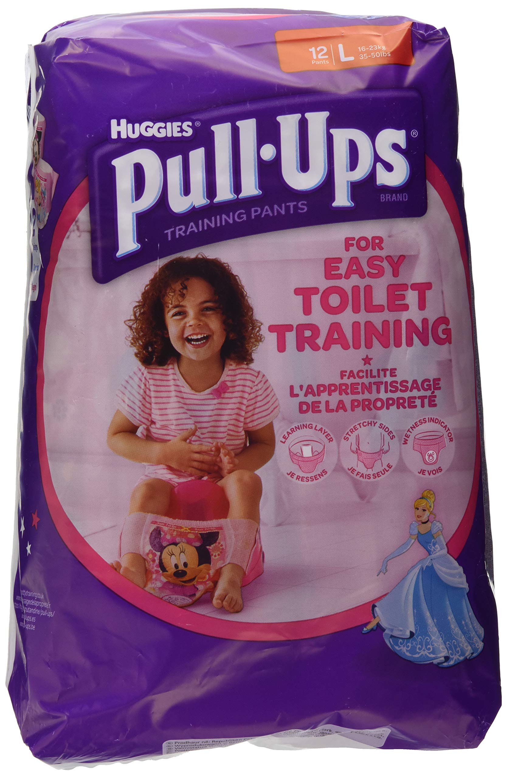 Huggies Pull Ups Potty Training Pants for Girls, Large